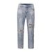Men's Clothing Retro High Street Fashion Brand Ripped Jeans Straight Slim Fit Casual Trousers_mkmklike.com