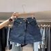 High Waisted Wide Leg Denim Shorts For Women European Style High End Design Summer Trendy A Line Hot Pants_mkmklike.com