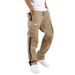 Men's Clothing Drawstring Pocket Color Patchwork Pants_mkmklike.com