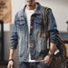 Versatile Denim Jacket, Men's Spring And Autumn Cardigan, Lapel Jacket, Cardigan Top_mkmklike.com