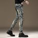2026 New Nostalgic Retro High-end Jeans Men's Slim-fitting Small Feet Elastic Men's Trousers_mkmklike.com