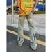 Nordmann Style Washed Vintage Ripped Jeans For Men Spring Autumn Straight Loose Fit European And American High Street Vibe Long_mkmklike.com