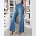 Voya Women's New Retro American Long Wide Leg Pants, Spicy Girl Loose Jeans, Women's Mid Waist Straight Leg Pants_mkmklike.com