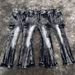 Premium Stretch Denim Jeans Slim Fit Bootcut Pants Lightning Wash for Men And Women_mkmklike.com