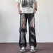 American Style Jeans For Men, Summer High Ripped Beggar Pants, Rugged And Handsome, Explosive Street, Slim Fit Straight_mkmklike.com