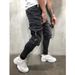 Pulse 2025 Autumn Winter New European And American Men's Hip Hop Washed Casual Sweatpants Jogger Jeans K137_mkmklike.com