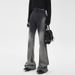 Men's Stylish High Street Black Grey Gradient Jeans Loose Fit Patchwork Flared Pants For Spring & Autumn_mkmklike.com