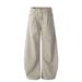 Trendy American Style Denim Scimitar Men's Loose Wide-Leg Vibe High Street Solid Color Versatile Oversized Long Pants_mkmklike.com