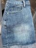 Women's Clothing Large Size Retro Denim Skirt Spring New Style High Waist Elastic Slim Hip Skirt Anti Exposure Short Skirt_mkmklike.com