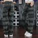 Stylish Men's Wide Leg Jeans Casual Loose Straight Leg Pants mid Waist Cotton Non-Stretch Spring Autumn American High Street_mkmklike.com