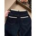 Plus Size Winter Jeans For Women - High Waist Wide Leg Fleece Lined Denim Pants, Thickened Warm Straight Cut, Stylish Casual & Office Wear (Dark Blue)_mkmklike.com