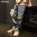 Men's Clothing Men's Trendy Brand Jeans Loose Straight Leg Harem Pants Retro Style Casual Long Trousers Spring Autumn Fashion_mkmklike.com
