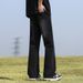 Spring And Autumn New New Pants Men's American High Street Boys Loose Micro-pull Jeans Men's Black Casual Trousers_mkmklike.com