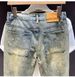 Retro Washed Denim Jeans For Men Casual Stylish Straight Leg Loose Fit Plus Size Tapered Style_mkmklike.com