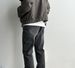 Men's Clothing Lightning Pattern Washed Black And Gray Flared Jeans_mkmklike.com