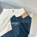 White Micro-elastic High-waisted Women's Jeans For Spring And Summer, Vintage Washed, High-end Blue Wide-leg Cropped_mkmklike.com