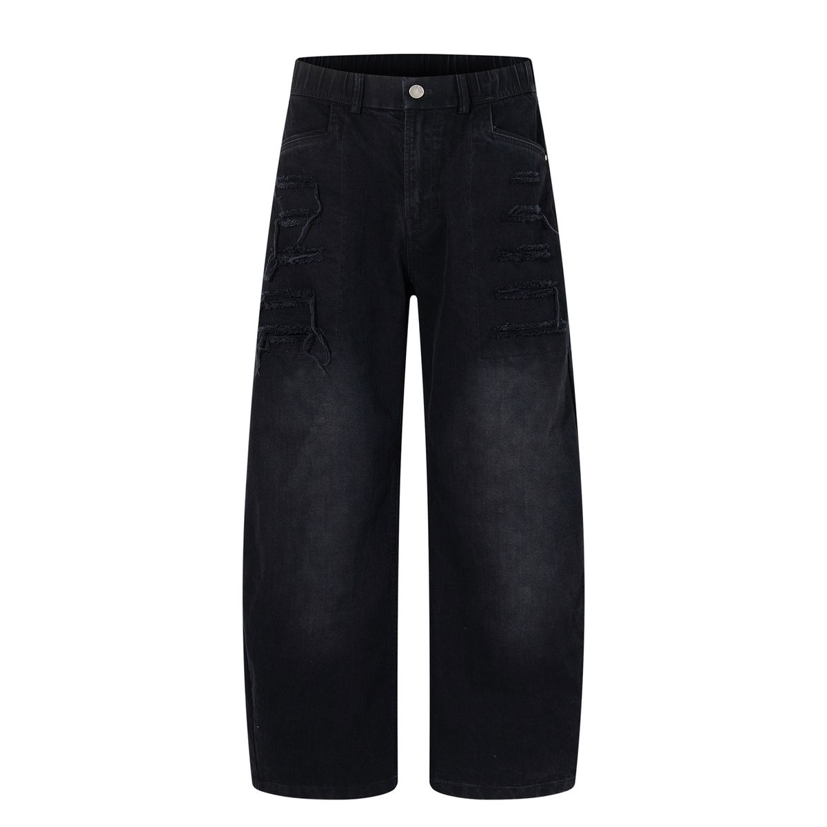 Distressed Washed Denim Pants – Post-Apocalyptic Relaxed Fit Jeans (S-XXL)_mkmklike.com