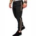 New Tooling Trousers Men's Autumn Splicing Solid Color Casual Sports Loose Straight Pants_mkmklike.com