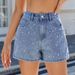 K New Design Sense Beaded Slimming Denim Shorts For Women_mkmklike.com
