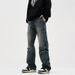 Nordmann Vintage Design Multi-Pocket Jeans For Men, Autumn And Winter Loose Straight Wide-Leg, American Style Trendy Casual_mkmklike.com
