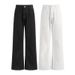 Men's Black Flared Jeans Wide Leg Loose Casual Cleanfit Archer0603 American Style Flared Pants_mkmklike.com