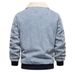 Autumn And Winter New Men's Velvet Jacket European Casual Quality Washed Denim Top_mkmklike.com