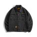 Denim Jacket Men's Spring And Autumn Trendy Brand Loose Black Autumn Men's Tooling Jacket Men's Korean Version Trendy Hair_mkmklike.com