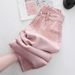 Trendy Girl Closet Plus Size Dopamine Outfit Pink Hollow Out Ripped Jeans For Women Summer Design High Waist Straight Wide Leg Pants_mkmklike.com