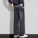 Men's Jeans Men's Summer American Retro New Loose Straight Trendy High Street Versatile Tooling Casual Pants_mkmklike.com
