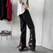 Old Jeans Men's Spring And Autumn American Vibe High Street Loose Straight Pants Niche Design Zipper Pants_mkmklike.com