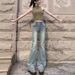 Retro Hong Kong Style Stretch Flared Jeans For Women 2025 New Model Petite High-Waisted Slim Fit Versatile Plus Size_mkmklike.com