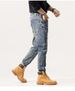 Men's Slim Fit Stretch Jeans High Street Style Distressed Washed Skinny Denim Pants For Casual Wear_mkmklike.com