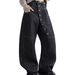 Curved Long Breasted Design Jeans Men's Autumn Popular High Street Loose Wide Leg Mopping Trousers Trend_mkmklike.com