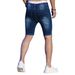 Men's Slim Fit Stretch Denim Shorts - Summer Fashion In Navy Blue, Black & More (5-Pocket Style)_mkmklike.com