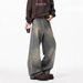 American Retro Washed Jeans Men's Spring And Autumn Trendy Brand Cleanfit Micro-pull Trousers Loose And Versatile Pants_mkmklike.com