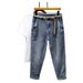 Summer New Heavy Industry Washed Jeans Men's Thin Loose Fat Jeans Men's Embroidered Retro American Jeans_mkmklike.com