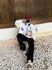 Men's Trendy Hip Hop Jeans Distressed Knife Cut Ripped Loose Wide Leg Embroidered High Street Style_mkmklike.com
