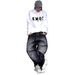 Men's Distressed Washed Jeans – Loose Fit Streetwear Style With Splatter Paint Effect & Vintage Wash (Dark Grey)_mkmklike.com