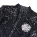 Women's clothing celebrity style sequin badge quality top cardigan jacket + suspender dress_mkmklike.com