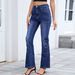 New European And American Cross-border Foreign Trade Wish Low-waist Washed Casual Micro-flare High-elastic_mkmklike.com