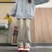 Yellow Flared For Women, Summer, Spring, Autumn 2025 New American Style High-waisted Slim-fit Petite Bootcut Jeans_mkmklike.com