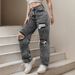 New Women's Ripped Street Jeans Pants Fashion Street Jeans_mkmklike.com
