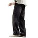 High Street Trendy Straight-leg Pants Spring And Autumn American Vibe Pants Loose Casual Trousers Three-bar Jeans Boys_mkmklike.com