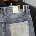 Men's Unique Multi-Pocket Color-Blocked Denim Shorts Trendy Casual Five-Point Summer Clothing_mkmklike.com