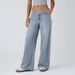 Classic Straight-Leg Jeans For Women - Comfortable Mid-Rise Denim Pants (XS-4XL, Blue/Light Blue/Black/White)_mkmklike.com
