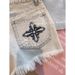 Women's Clothing Old Washed Embroidered Raw Edge Denim Shorts Summer New High Waist Straight Tube Sweet Hot Girl Word Hot Pants_mkmklike.com