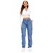 Vintage Utility Jeans For Women – Mid-Rise Cargo Pants With Multiple Pockets_mkmklike.com