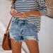 Women’s Clothing The New Popular Stretchy Ripped Tassel Women's Denim Shorts Popular Wish Super Hot_mkmklike.com