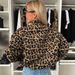 Retro Vintage Leopard Print Jacket For Women - Loose Fit Casual Coat With Stylish Design, Comfortable Polyester Blend, S-XXL_mkmklike.com