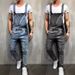 Pure Dropshipping New Men's Casual Korean Style Jeans Overalls Jumpsuit Retro Pants_mkmklike.com